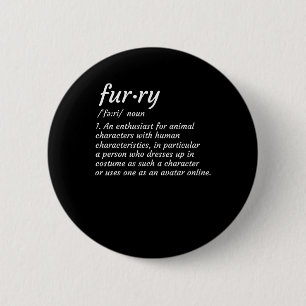 Definition Furry Fandom Furries Design Cosplay 6 Cm Round Badge
