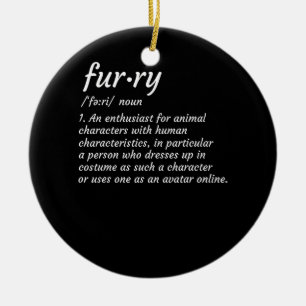 Definition Furry Fandom Furries Design Cosplay Ceramic Ornament