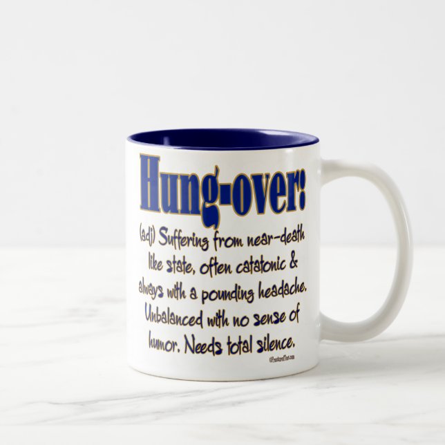 Definition Hung-over Two-Tone Coffee Mug (Right)