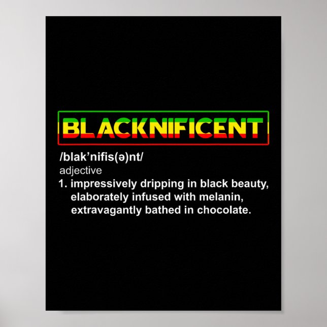 Definition Juneteenth Black History African  Poster (Front)
