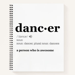 Definition of a Dancer Notebook