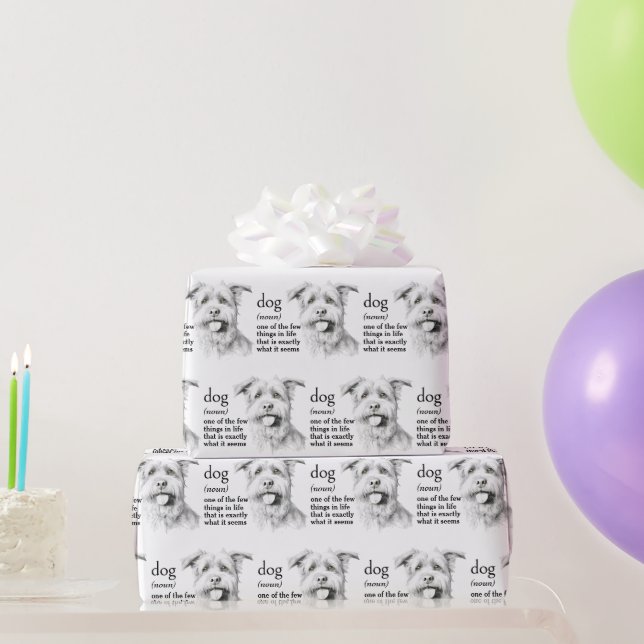 Definition Of A Dog Wrapping Paper (Party Gifts)