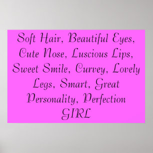 Definition of a girl poster
