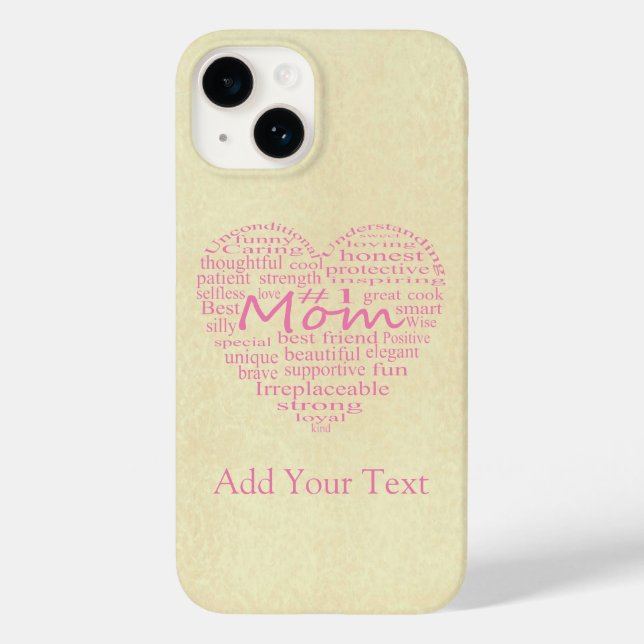 Definition Of A Mother-Heart Outline by STaylor Case-Mate iPhone Case (Back)