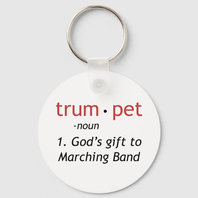 Definition of a Trumpet Key Ring (Front)