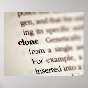 Definition of clone poster
