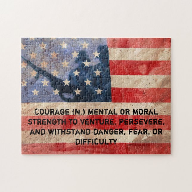 Definition of Courage Jigsaw Puzzle (Horizontal)