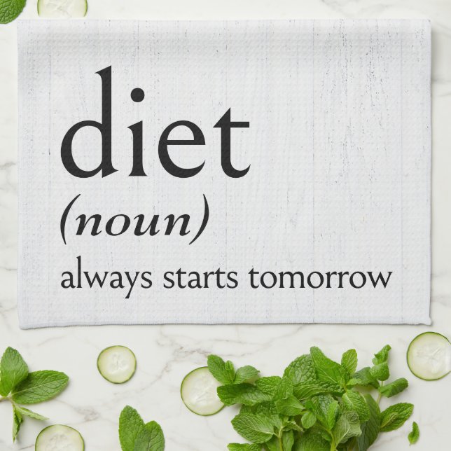 Definition of DIET Tea Towel (Folded)