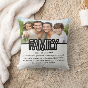 Definition of Family Photo Cushion