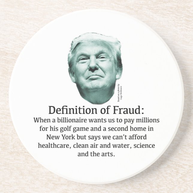 Definition of Fraud - TRUMP Coaster (Front)