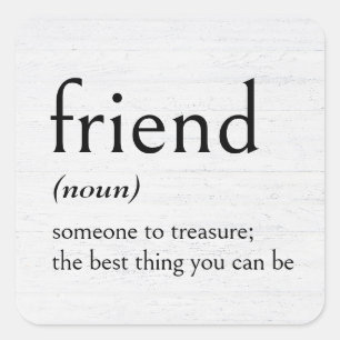 Definition of FRIEND Square Sticker