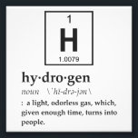 Definition of Hydrogen Photo Print<br><div class="desc">Hydrogen... a gas which eventual turns into people! Pretty amazing.  Of course science could be wrong,  and you're really a magical creation after all.  Nah... you'd be put together better.</div>