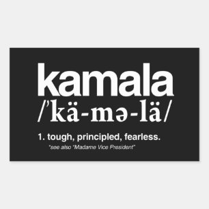 DEFINITION OF KAMALA RECTANGULAR STICKER