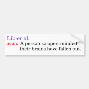 Definition of Liberal Bumper Sticker