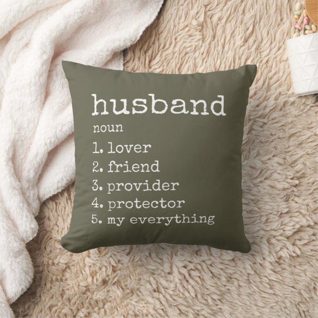 Definition of My Husband Anniversary Gift Pillow (Blanket)