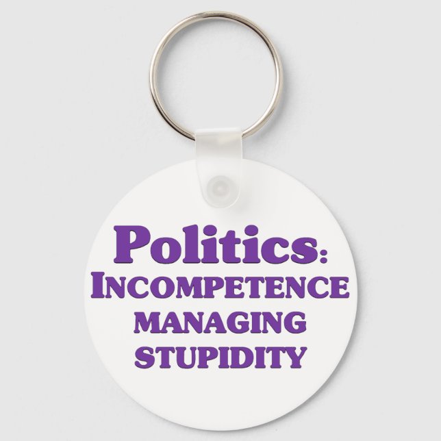 Definition of politics key ring (Front)