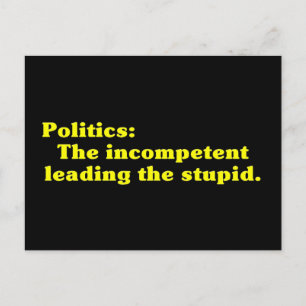 Definition of Politics Postcard