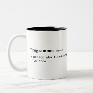 Definition of Programmer Two-Tone Coffee Mug