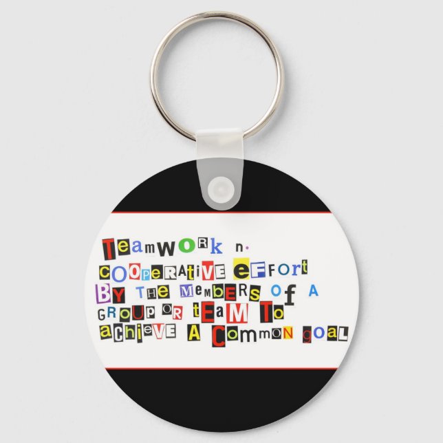 Definition of Teamwork Key Ring (Front)