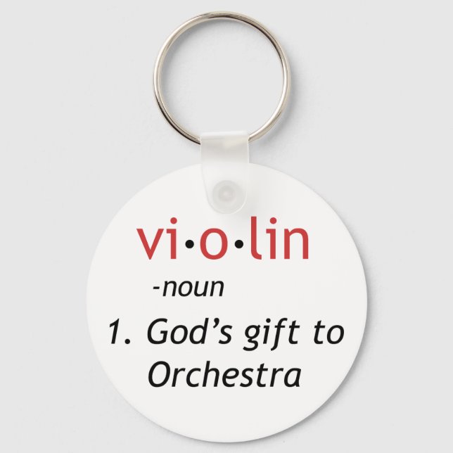 Definition of Violin Key Ring (Front)
