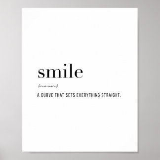 Definition Smile Poster
