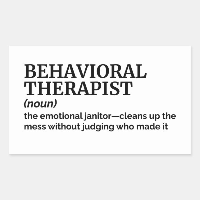 Definition Sticker – Behavioural Therapist Humour (Front)
