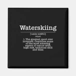 Definition Water Ski Skiing Waterski Waterskiing W Magnet