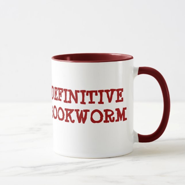 DEFINITIVE BOOKWORM Ceramic Mug (Right)
