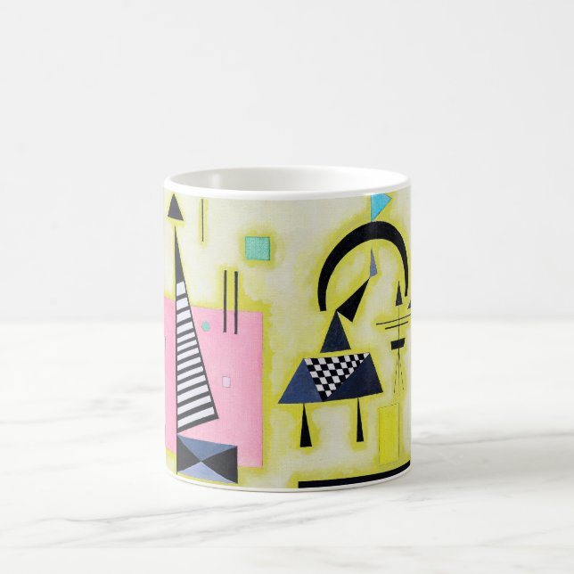Definitive Rosy, Wassily Kandinsky Coffee Mug (Center)