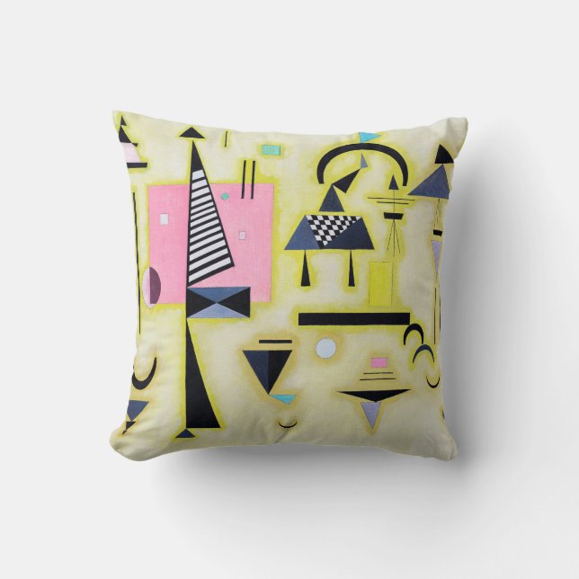 Definitive Rosy, Wassily Kandinsky Cushion (Front)
