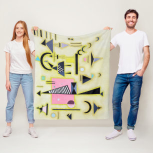 Definitive Rosy, Wassily Kandinsky Fleece Blanket