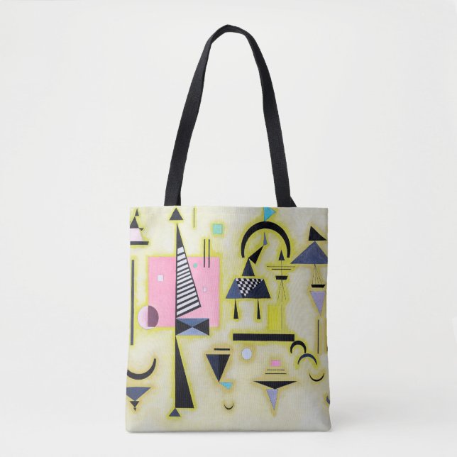 Definitive Rosy, Wassily Kandinsky Tote Bag (Front)
