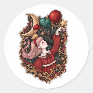 Deflated Balloon-Dark Gothic Symbolic Art Sticker