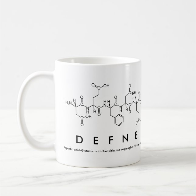 Defne peptide name mug (Left)