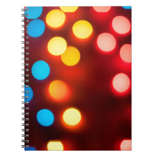 Defocused christmas lights. New Year bokeh. Abstra Notebook