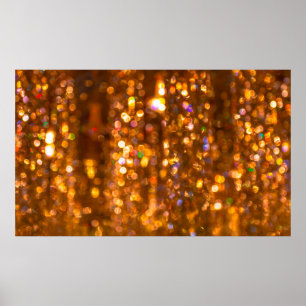 Defocused gold abstract christmas background poster