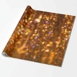 Defocused gold abstract christmas background wrapping paper