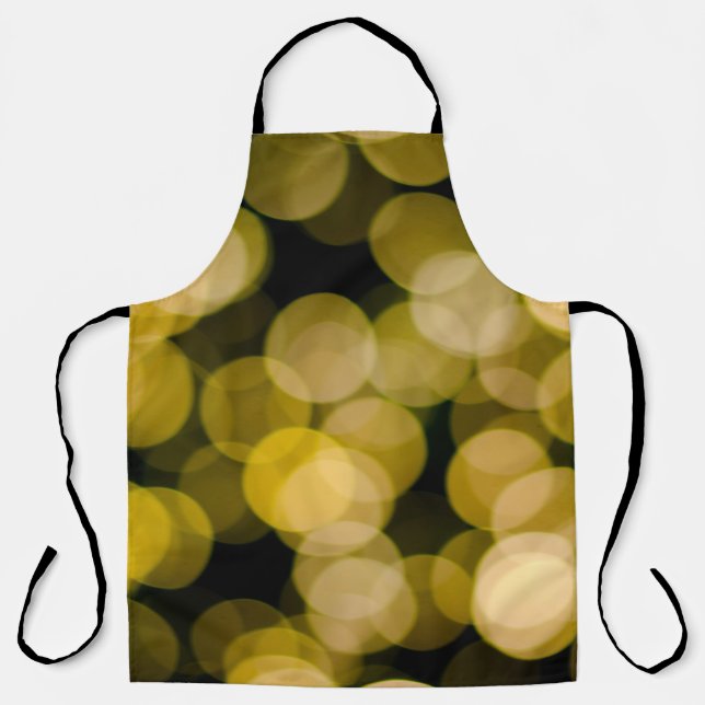 Defocused night light background. Abstract circula Apron (Front)