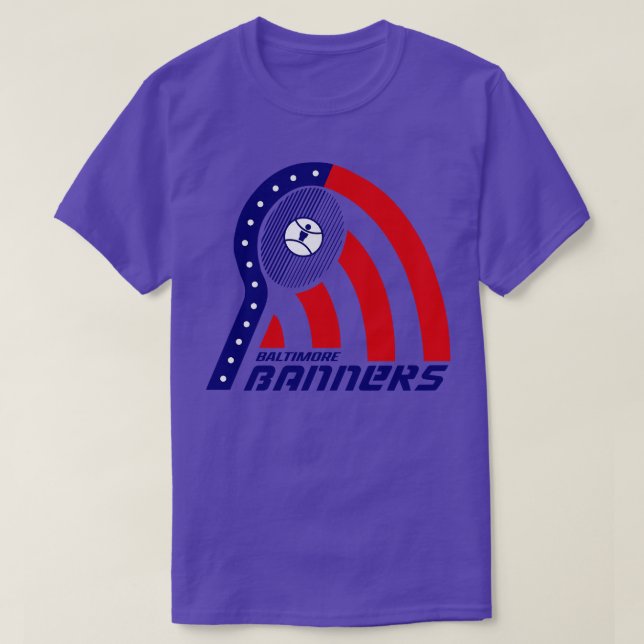 Defunct Balitmore Banners World Team Tennis T-Shirt (Design Front)