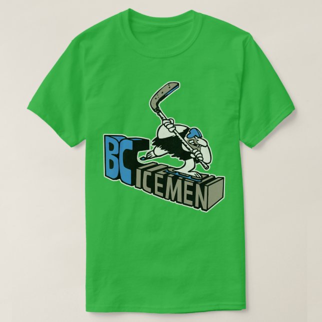 Defunct BC Icemen Hockey Team T-Shirt (Design Front)