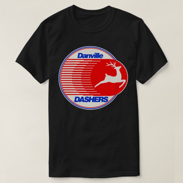 Defunct Danville Dashers Hockey Team T-Shirt (Design Front)