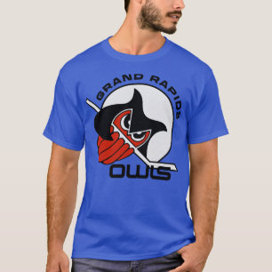 Defunct Grand Rapids Owls IHL Hockey T-Shirt