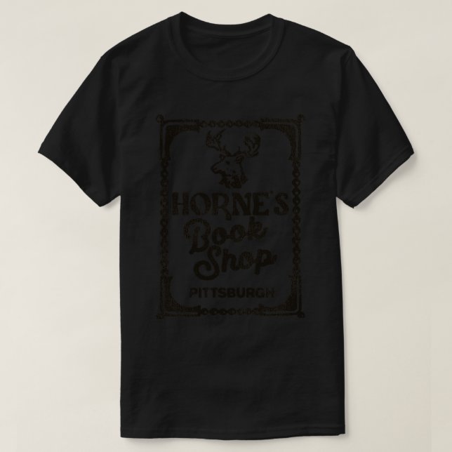 Defunct Hornes Book Shop Pittsburgh Penn T-Shirt (Design Front)