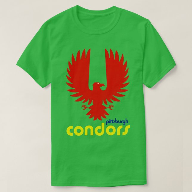 Defunct Pittsburgh Condors ABA Basketball T-Shirt (Design Front)