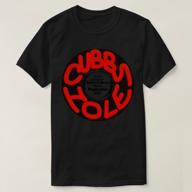 Defunct The Cubby Hole 80s Lesbian Nightclub NYC T-Shirt (Design Front)