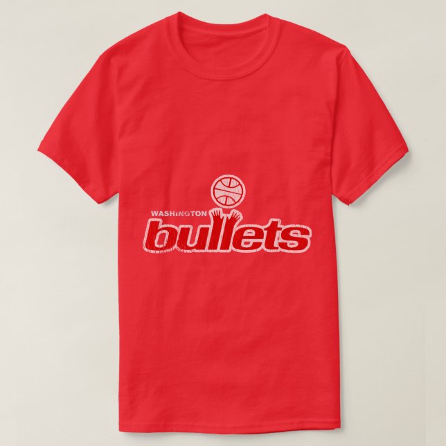 Defunct Washington Bullets Basketball Team  T-Shirt (Design Front)