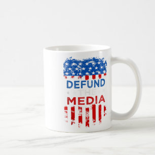 Defund Media Anti Fake News Defund The Media Tank Coffee Mug