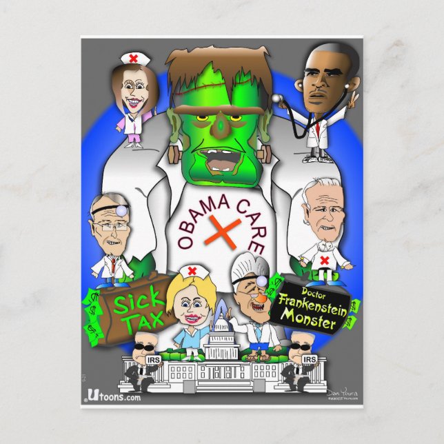 Defund Obama Care Postcard (Front)