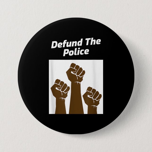 Defund Police Police Lover Gift 7.5 Cm Round Badge (Front)