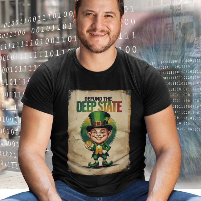 Defund The Deep State Leprechaun St Patricks Tee (Creator Uploaded)